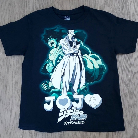 JoJo's Bizarre Adventure Diamond Is Unbreakable Jotaro & Star Platinum T Shirt - Picture 2 of 4